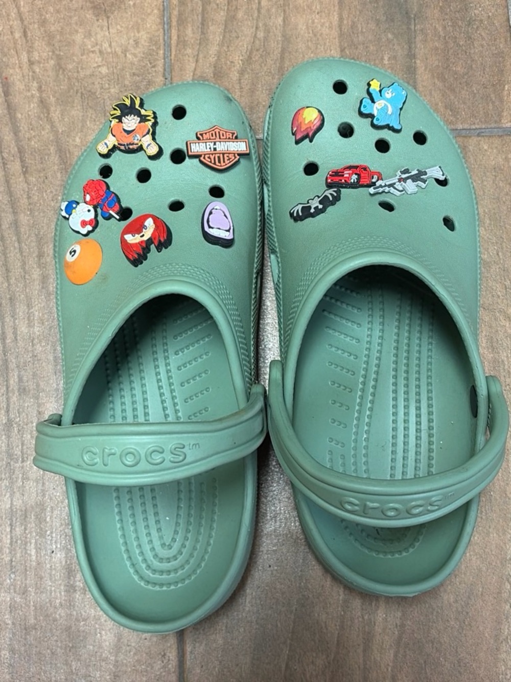 CROCS Clog in Sage Green with Jibbitz Charms